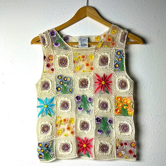 Moschino Tops - Vintage Moschino Cheap And Chic Crochet Top.